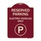 Signmission Reserved Parking Electric Vehicles Heavy-Gauge Aluminum Architectural Sign, 24" x 18", BU-1824-23151 A-DES-BU-1824-23151 - alternate 1